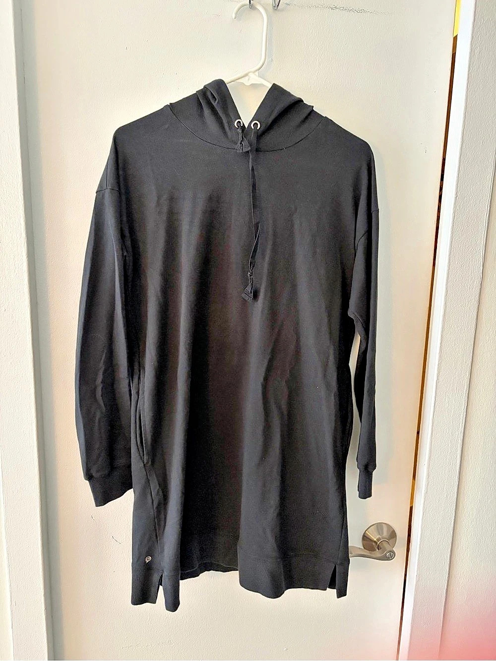 The Drop Iona Long-Sleeve Hooded Mini Sweatshirt Dress